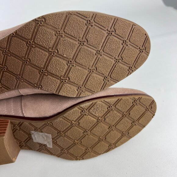 Jack Rogers Womens Liddy Waterproof Suede Block Heel Booties Stone Beige size 8 - Picture 13 of 15